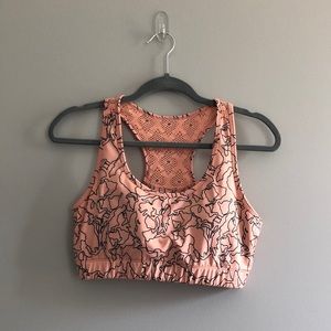 Large Zyia Peach Topo Bomber Bra